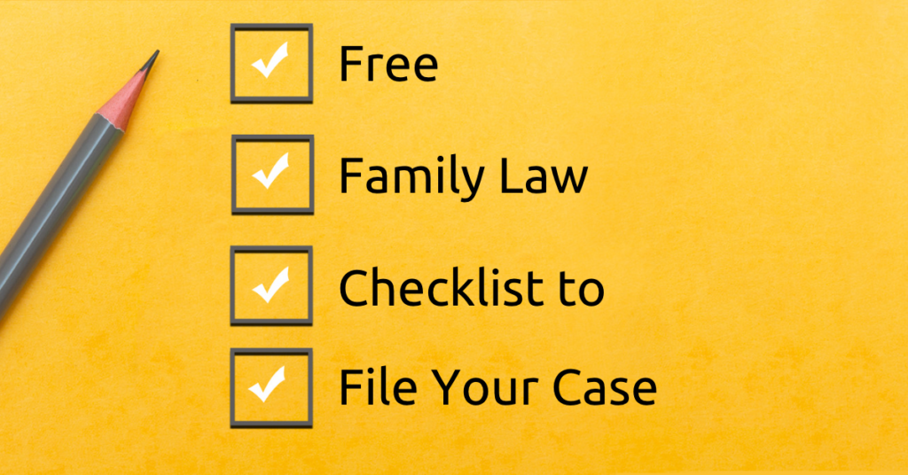 Free Family Law Checklist Arkansas