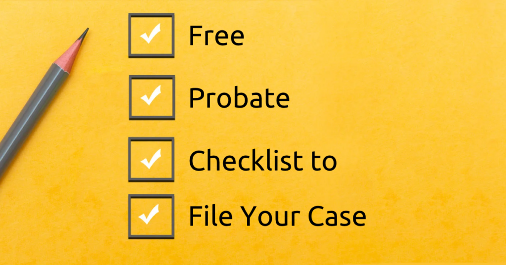 Free Probate Checklist